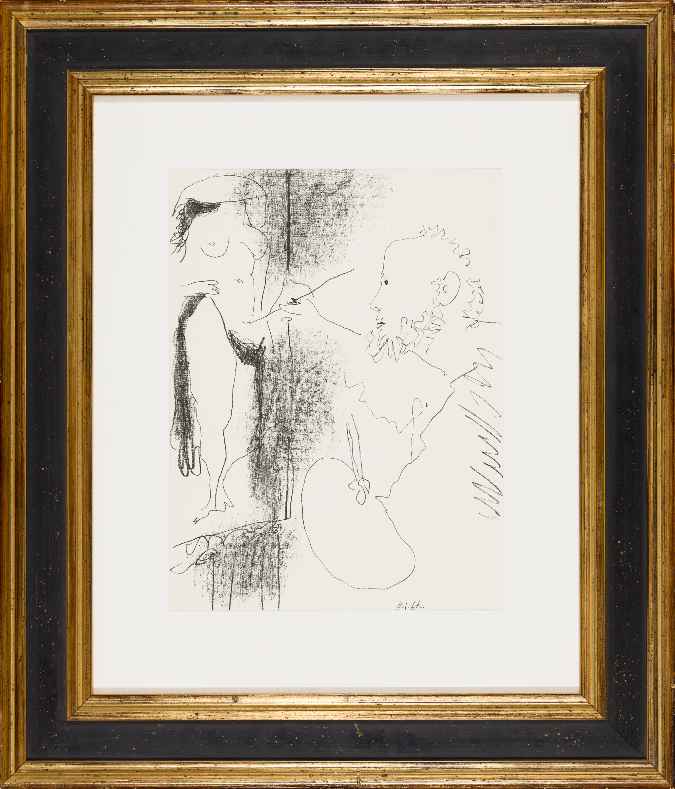 Pablo Picasso-Le Peintre et son Modèle