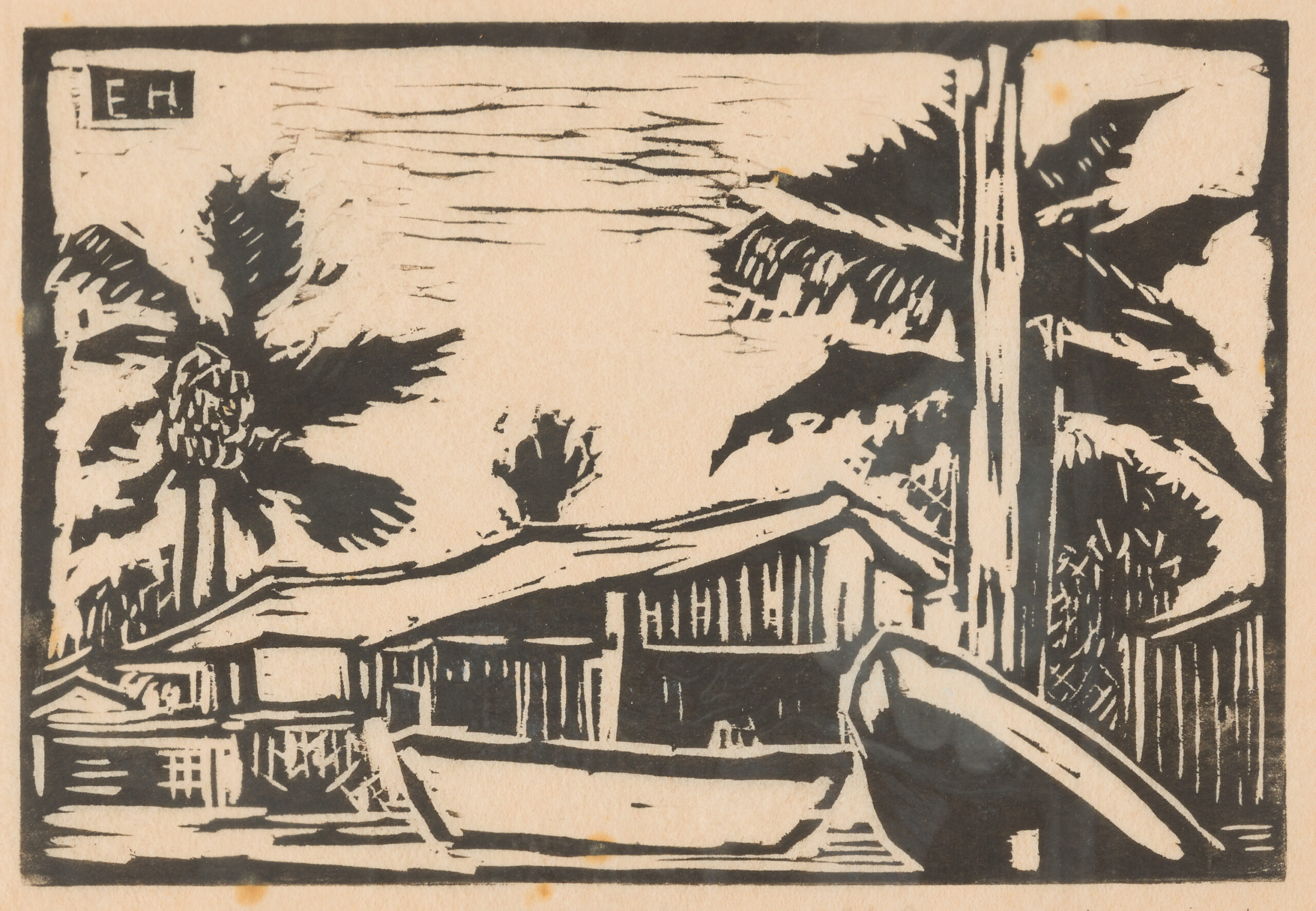 Egon Hofmann-House under palm trees