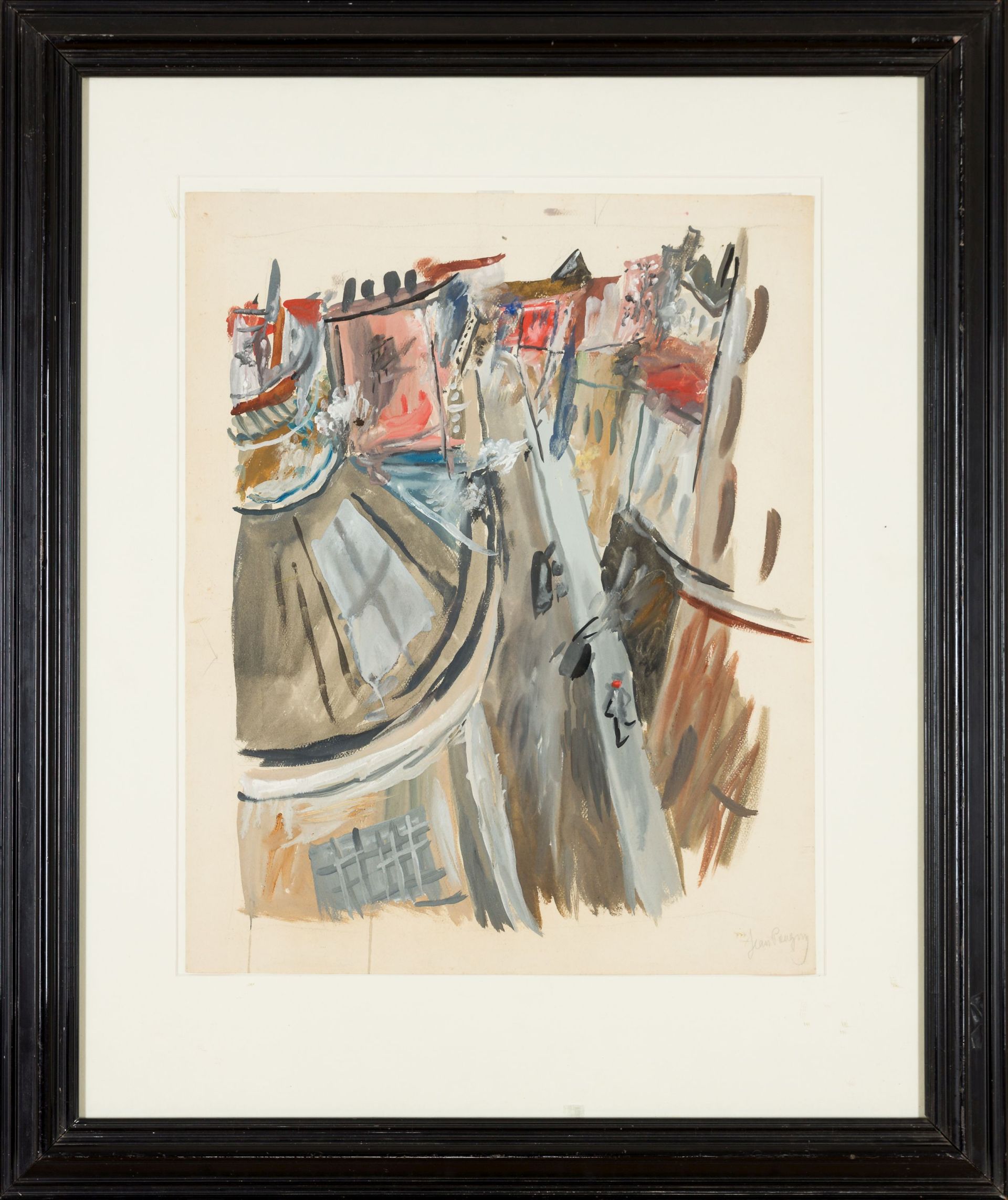 Jean Pougny-Blick auf die Straße