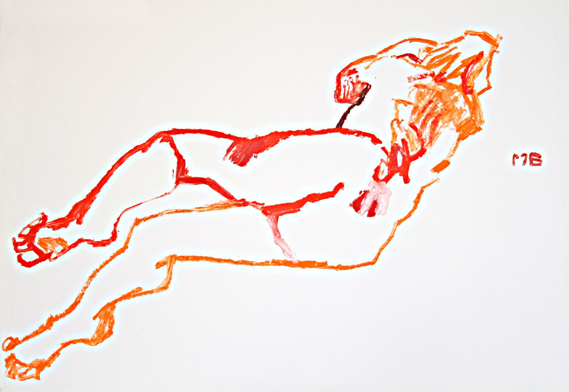 Maria Greiner-Lying back nude