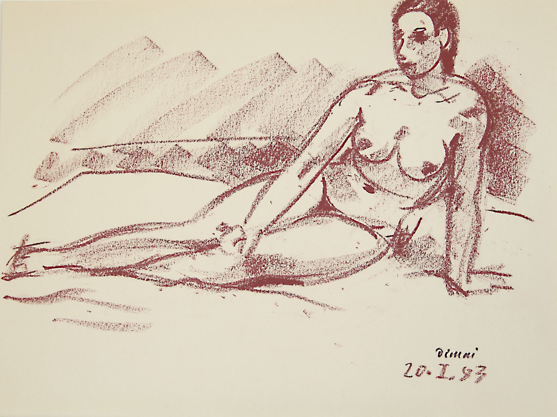 Rudolf Dimai-Female nude