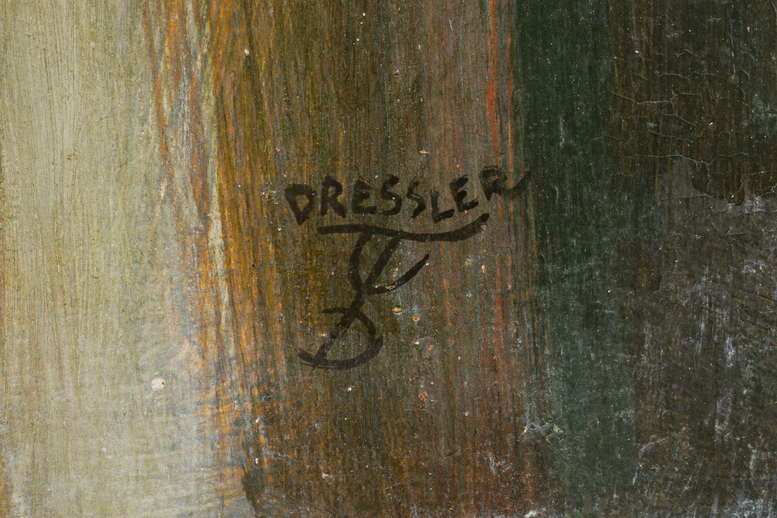 August Wilhelm Dressler-Hinter dem Vorhang