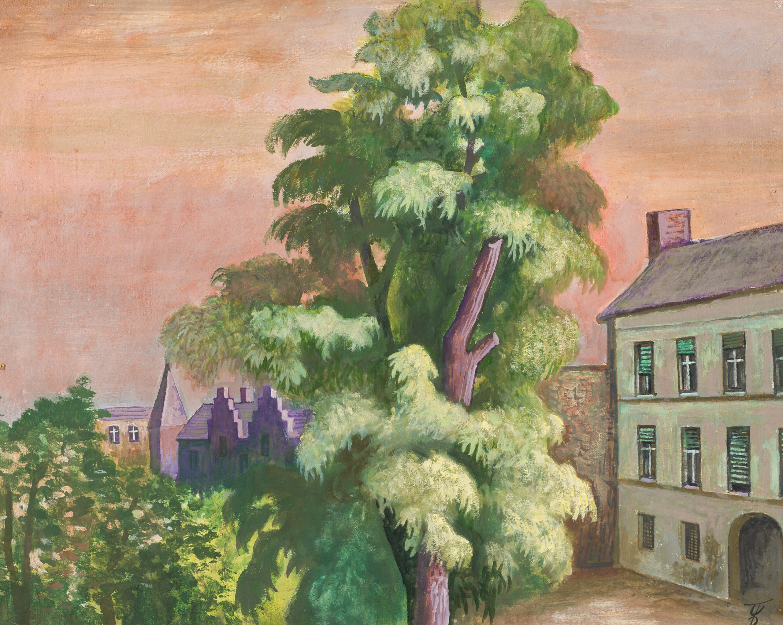 August Wilhelm Dressler-Die alte Esche