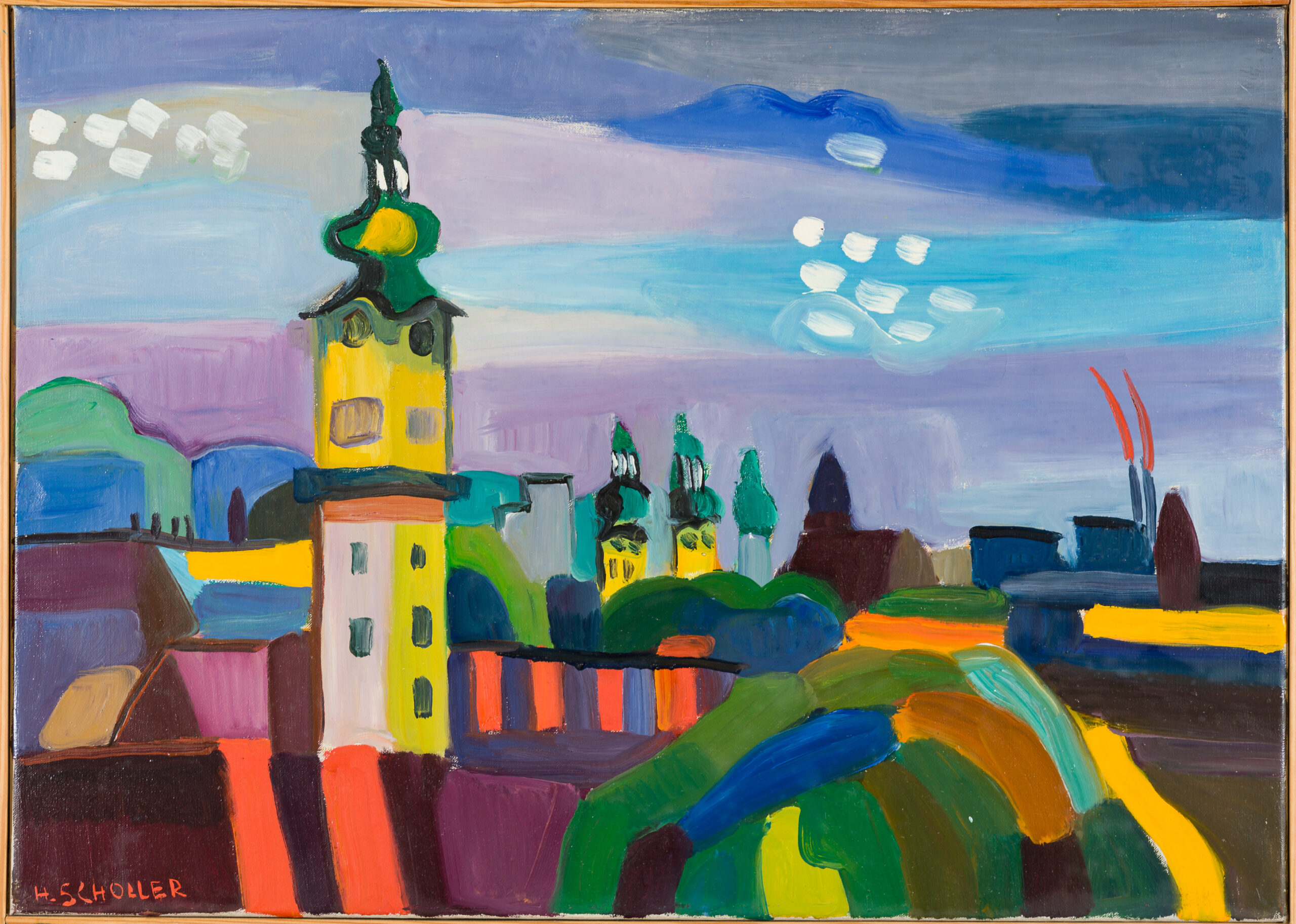 Helga Scholler-Blick vom Schlossberg, Linz