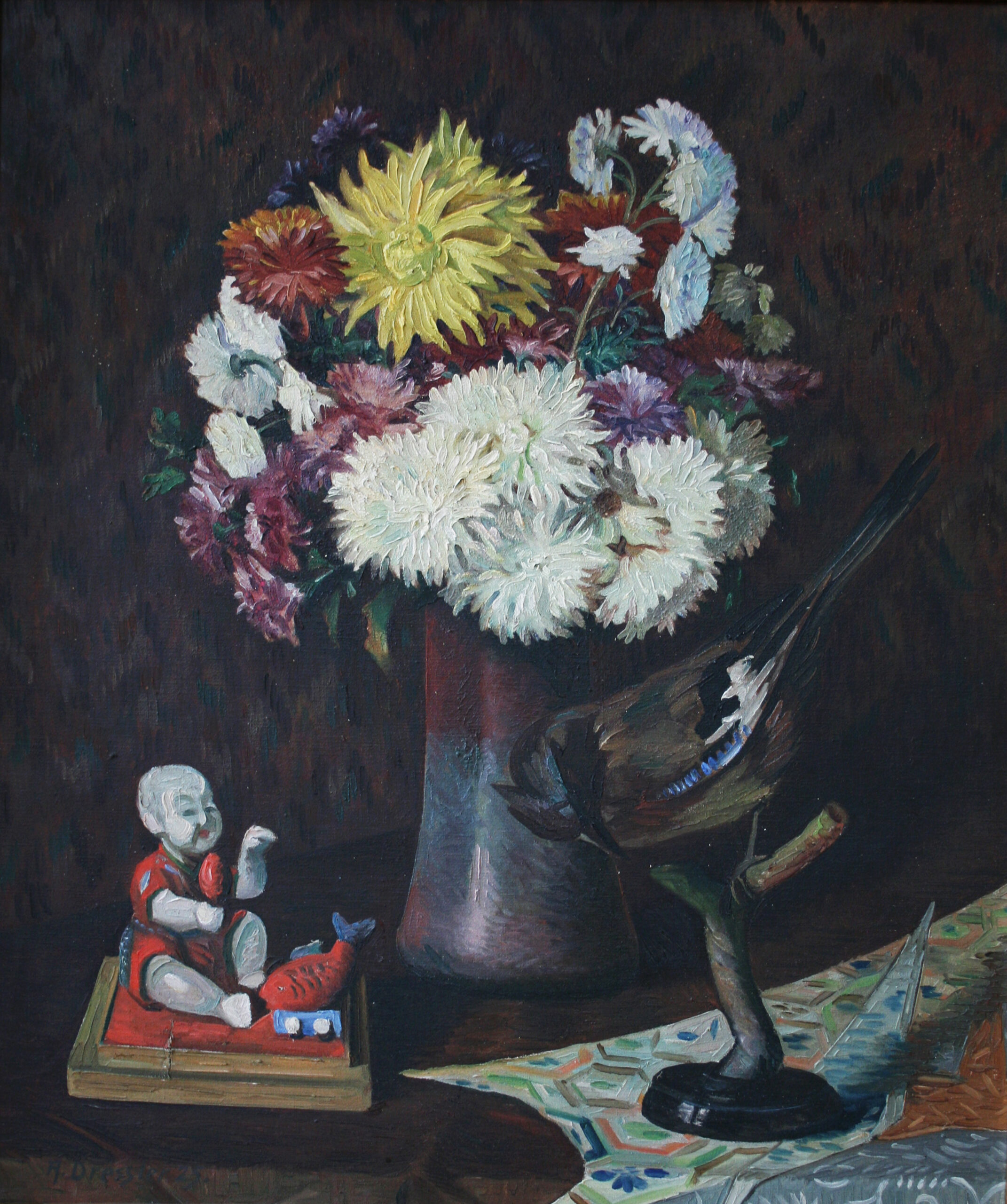 August Wilhelm Dressler-Blumenstillleben