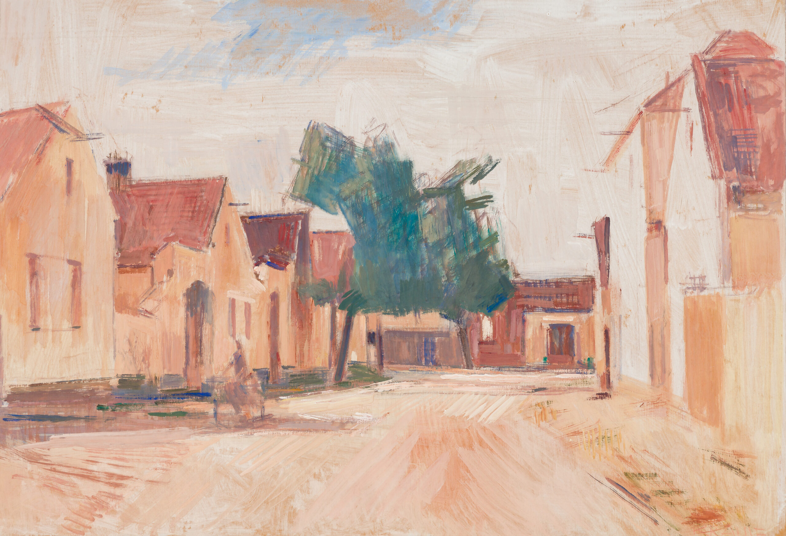 Krause Heinrich-Dorfstraße mit Bäumen