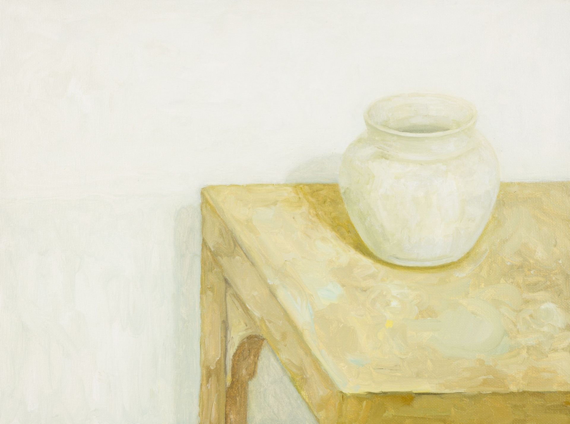 Felix Baudenbacher-White Vase on Table