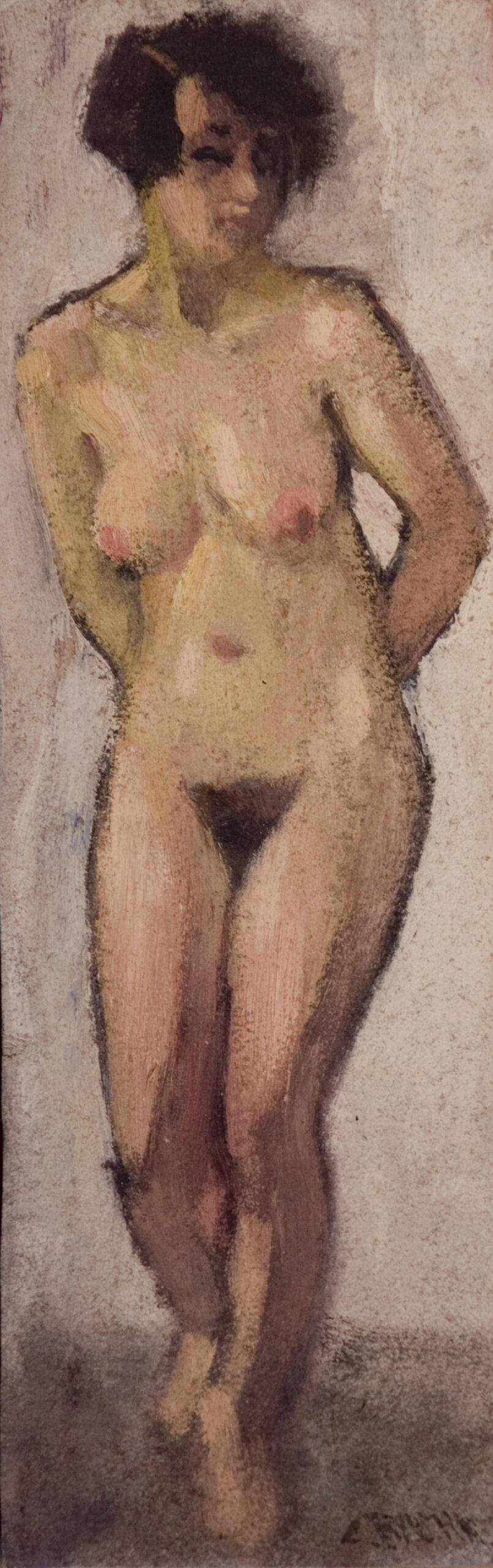 Ludwig Baehr-Stehender Akt