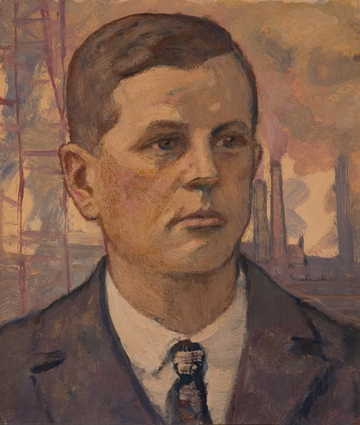 Ludwig Baehr-Portrait eines jungen Mannes