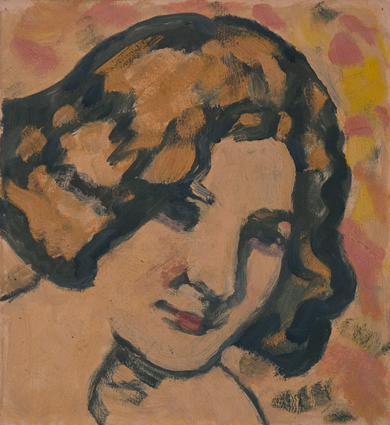 Ludwig Baehr-Portrait einer jungen Frau