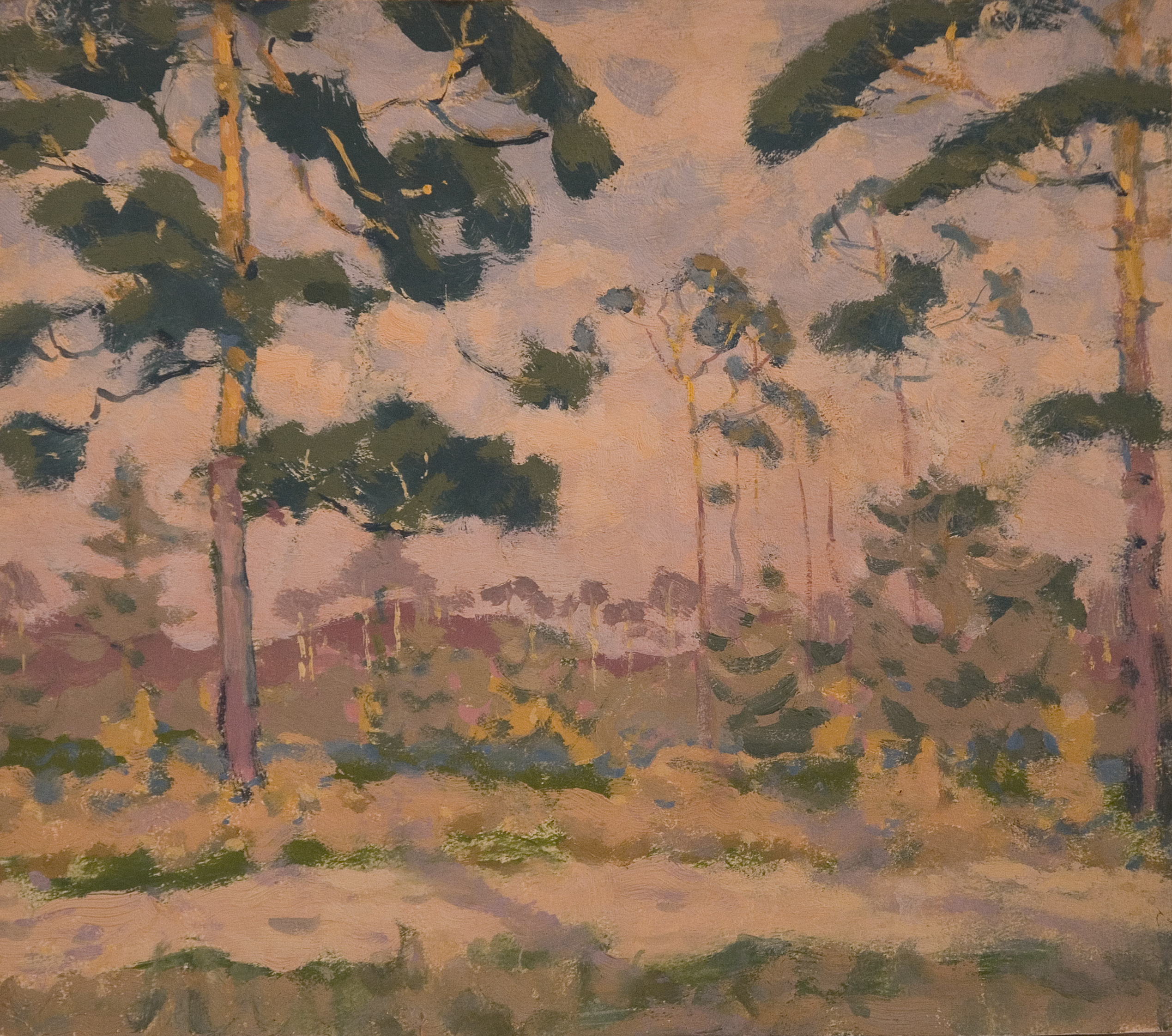 Ludwig Baehr-Landschaft in Abendrot