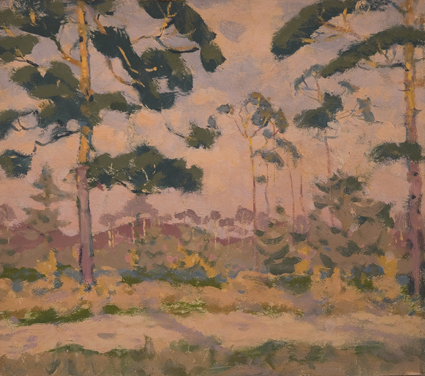 Ludwig Baehr-Landschaft in Abendrot