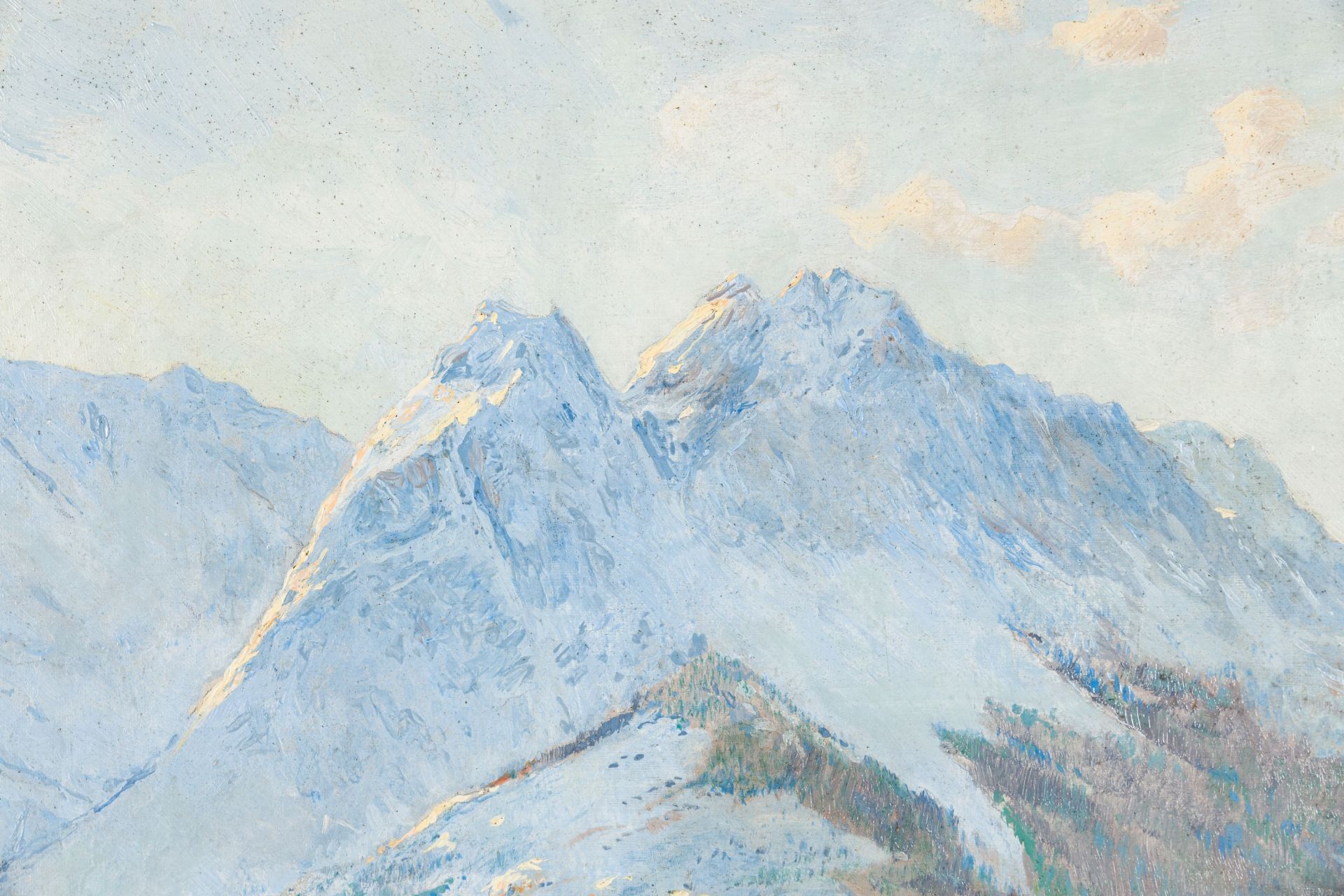 Ermenegildo Carlo Donadini-Loisach against the Zugspitze massif
