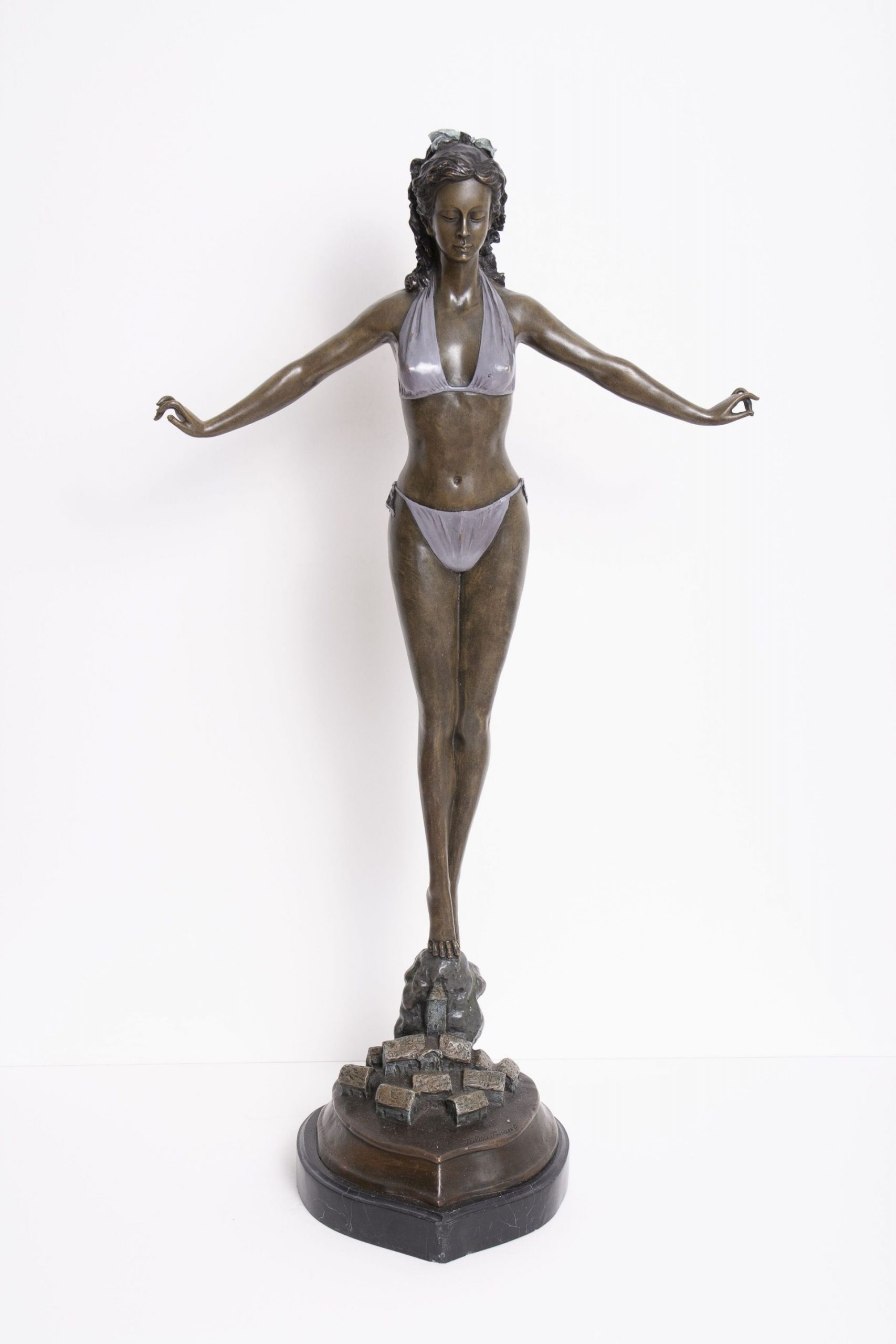 Jules Jouant-Standing Woman in Bikini