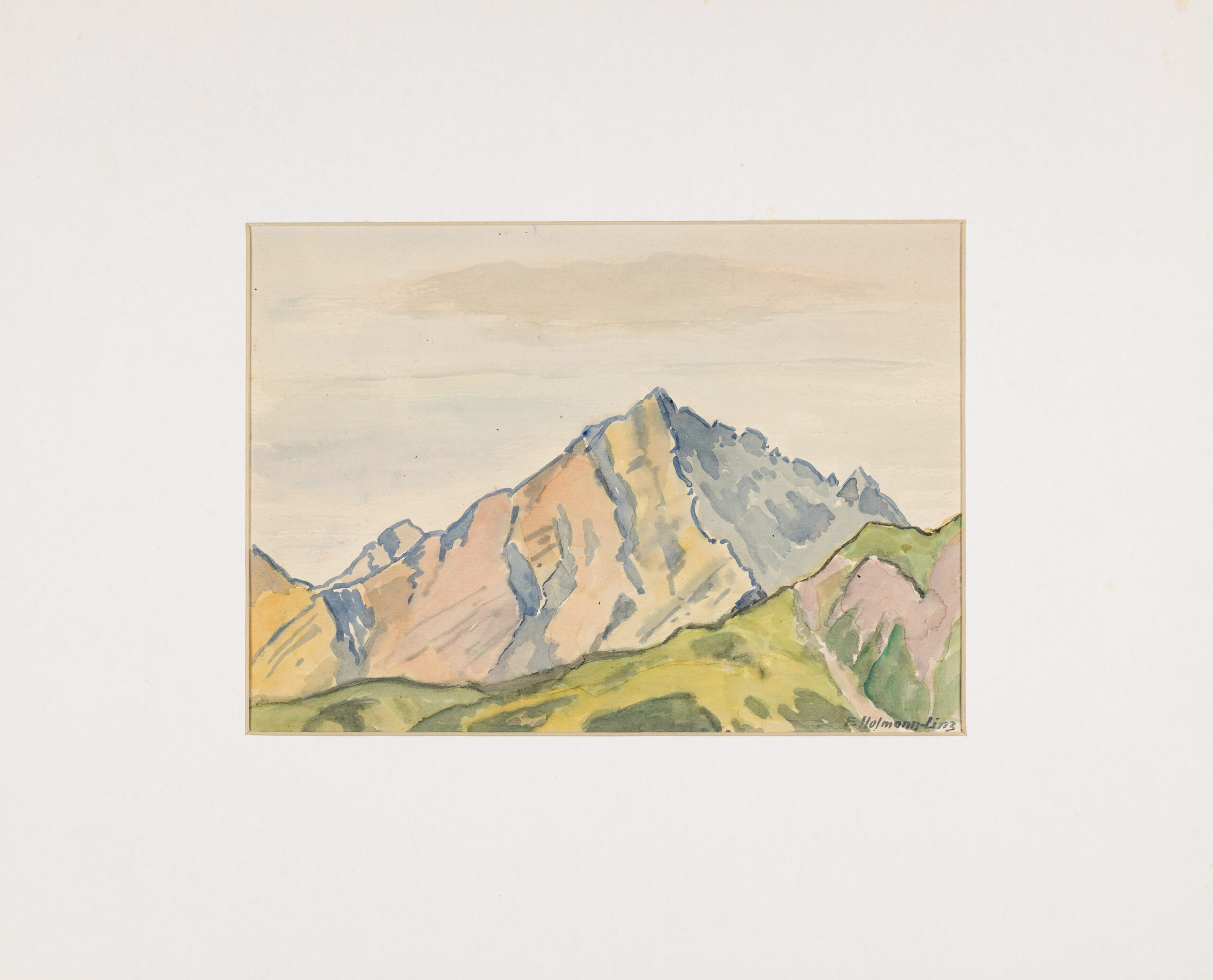 Egon Hofmann-Mountain landscape