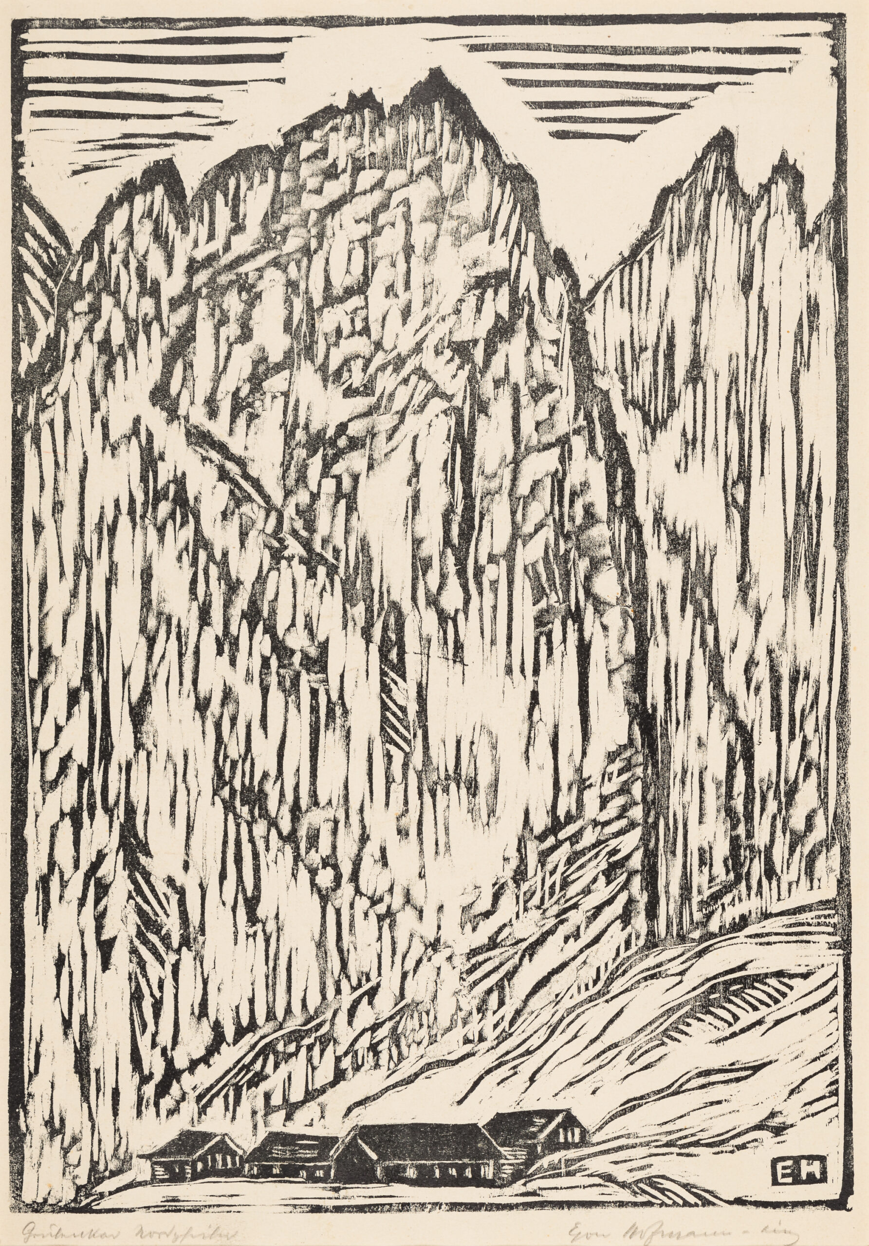 Egon Hofmann-Alm unter Felswand