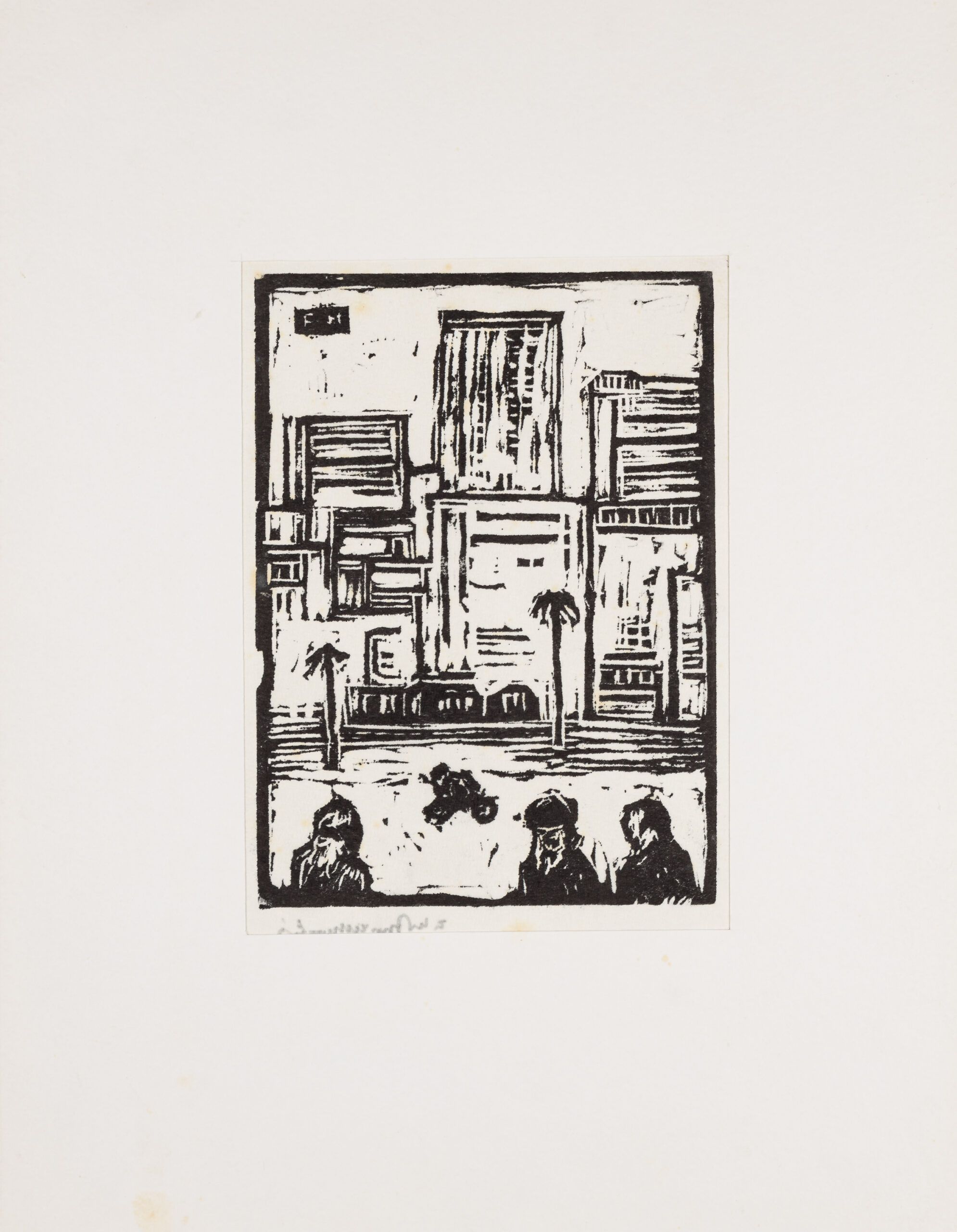 Egon Hofmann-Stadtansicht mit Palmen