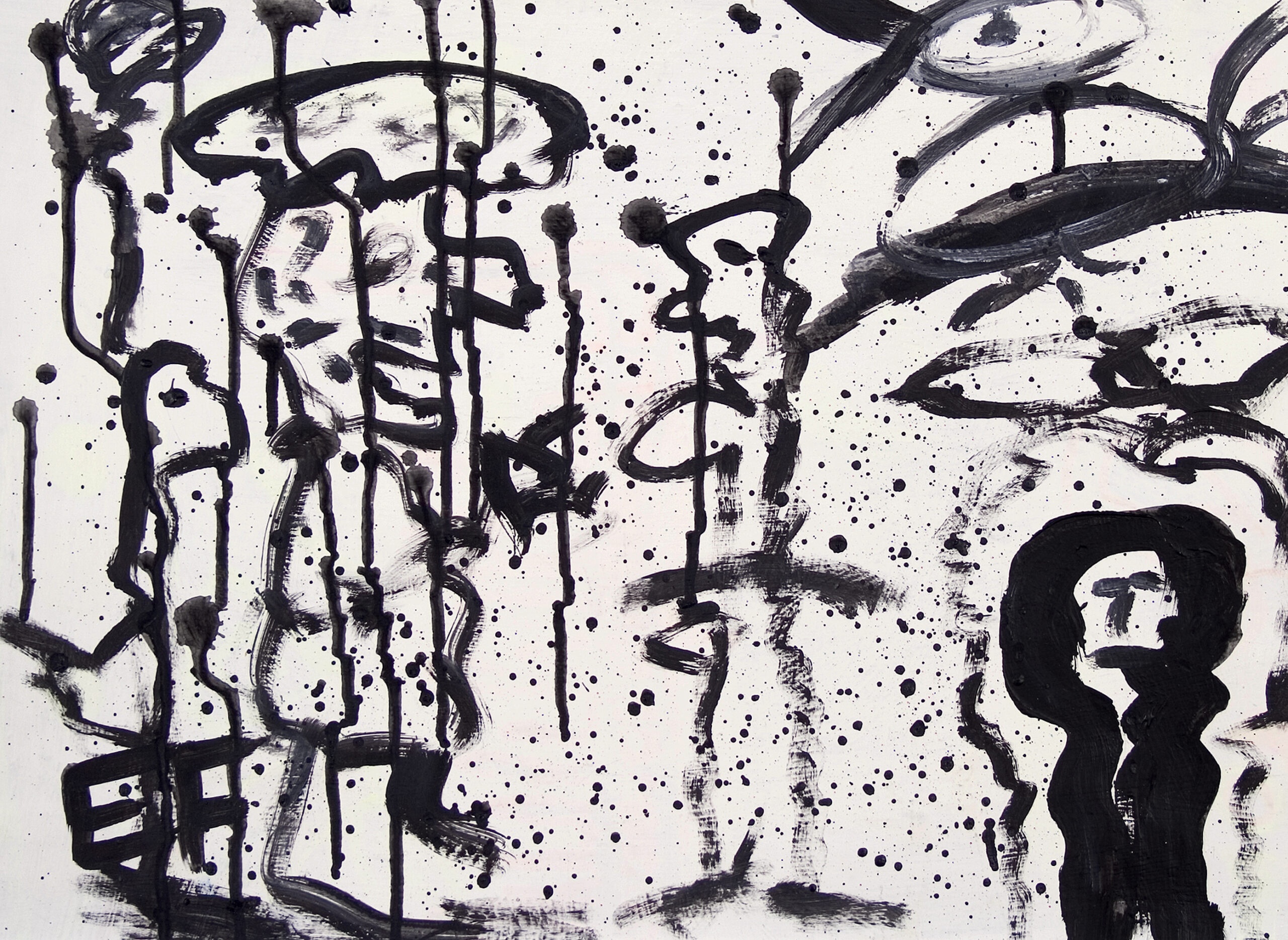 Franz Ecker-Abstraktion drei Figuren