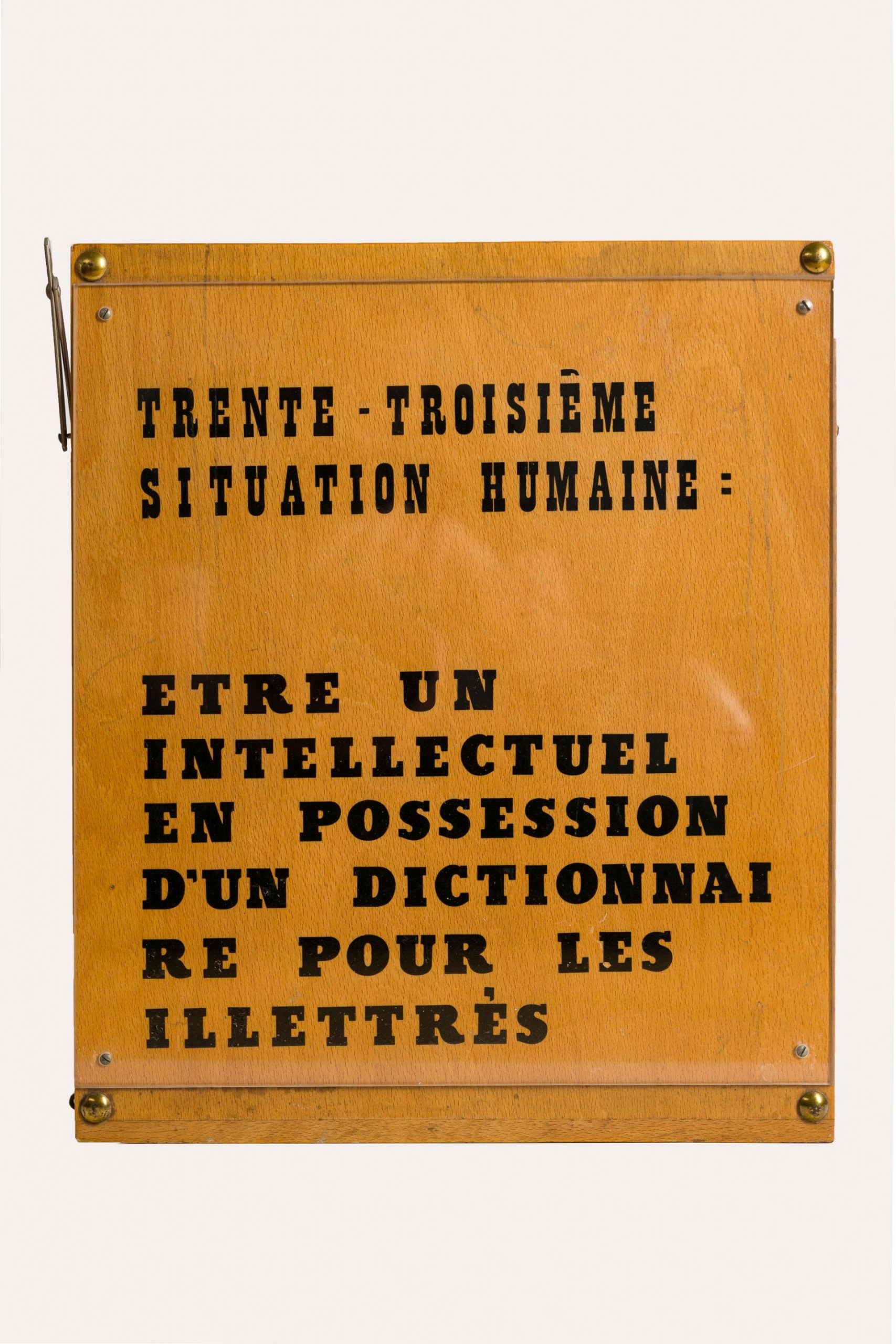 Curt Stenvert-Trente-Troisiéme Situation Humaine: Etre un Intellectuel en possession d'un Dictionnaire pour les Illettrés