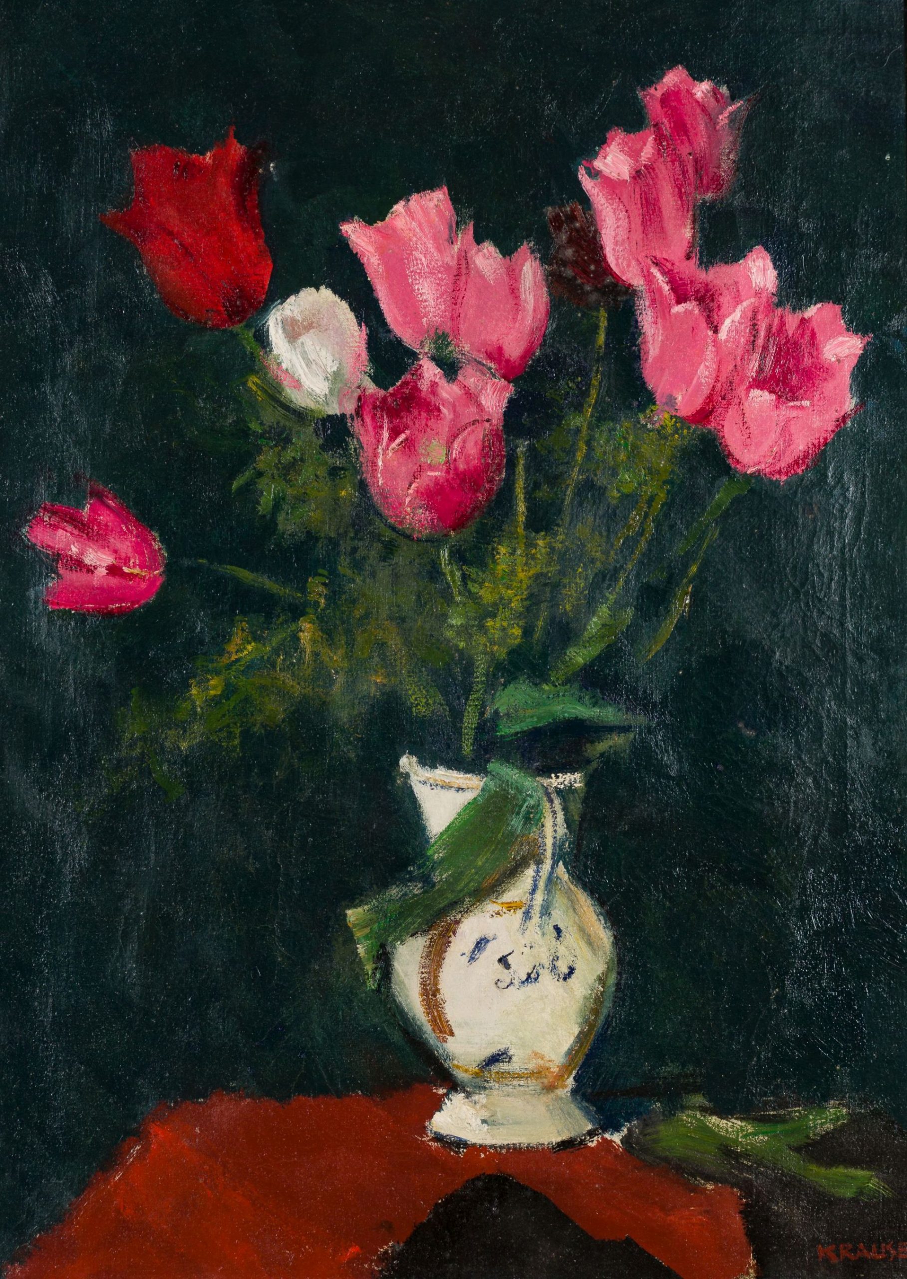 Krause Heinrich-Still life with Tulips