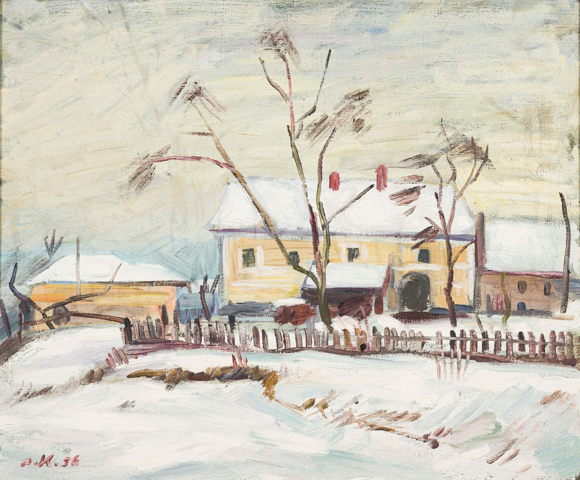 Karl Adolf Krepcik-Bauernhof im Winter