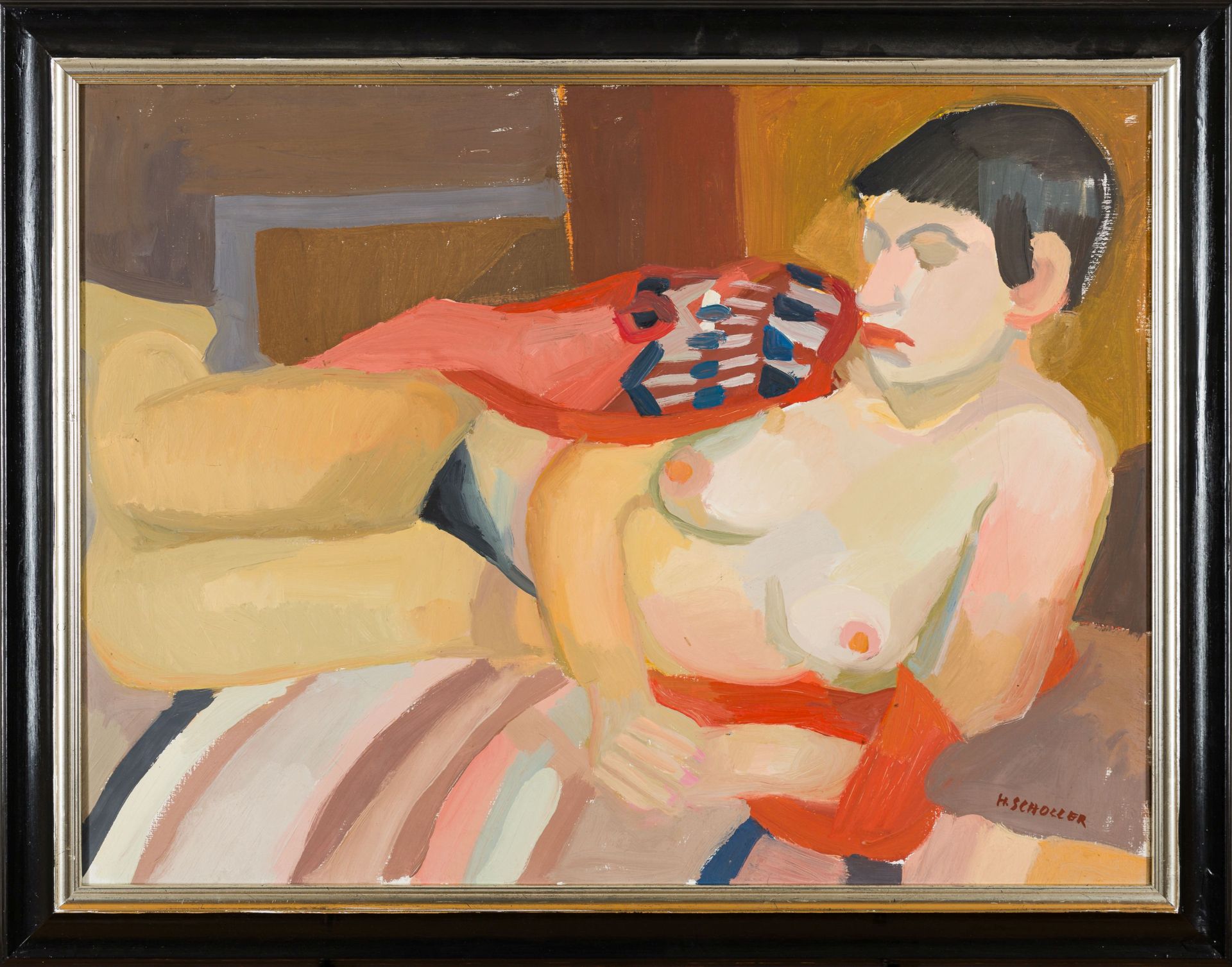 Helga Scholler-Reclining Nude