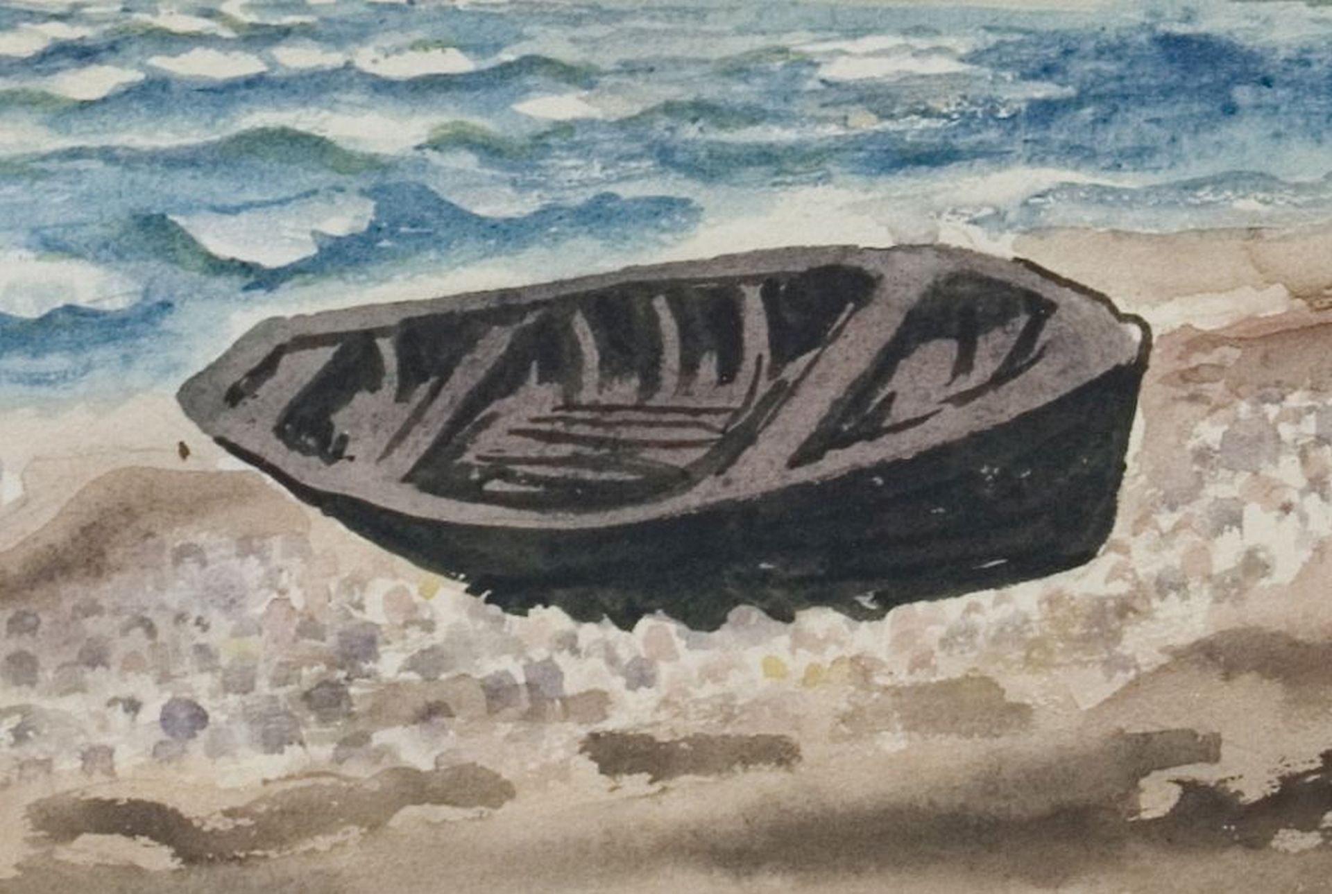 August Wilhelm Dressler-Boot am Strand von Hiddensee