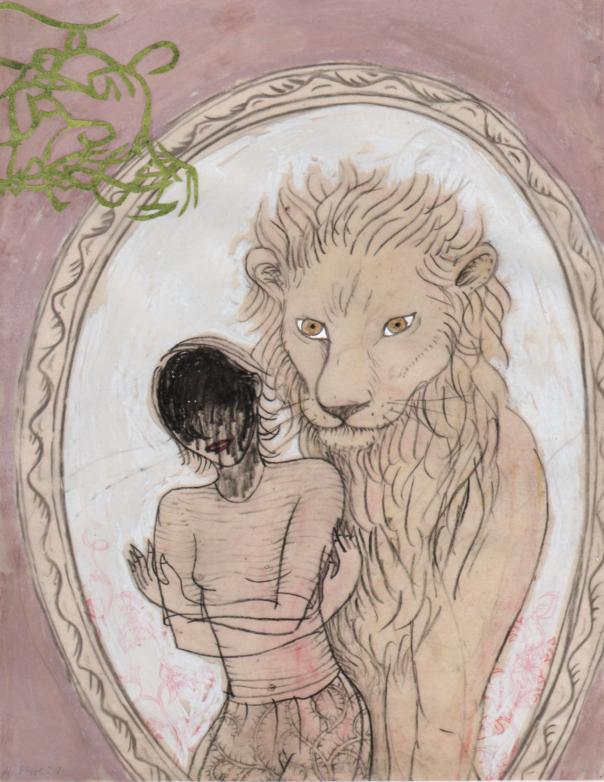 Anna Stangl-Mein Löwe und ich im Spiegel