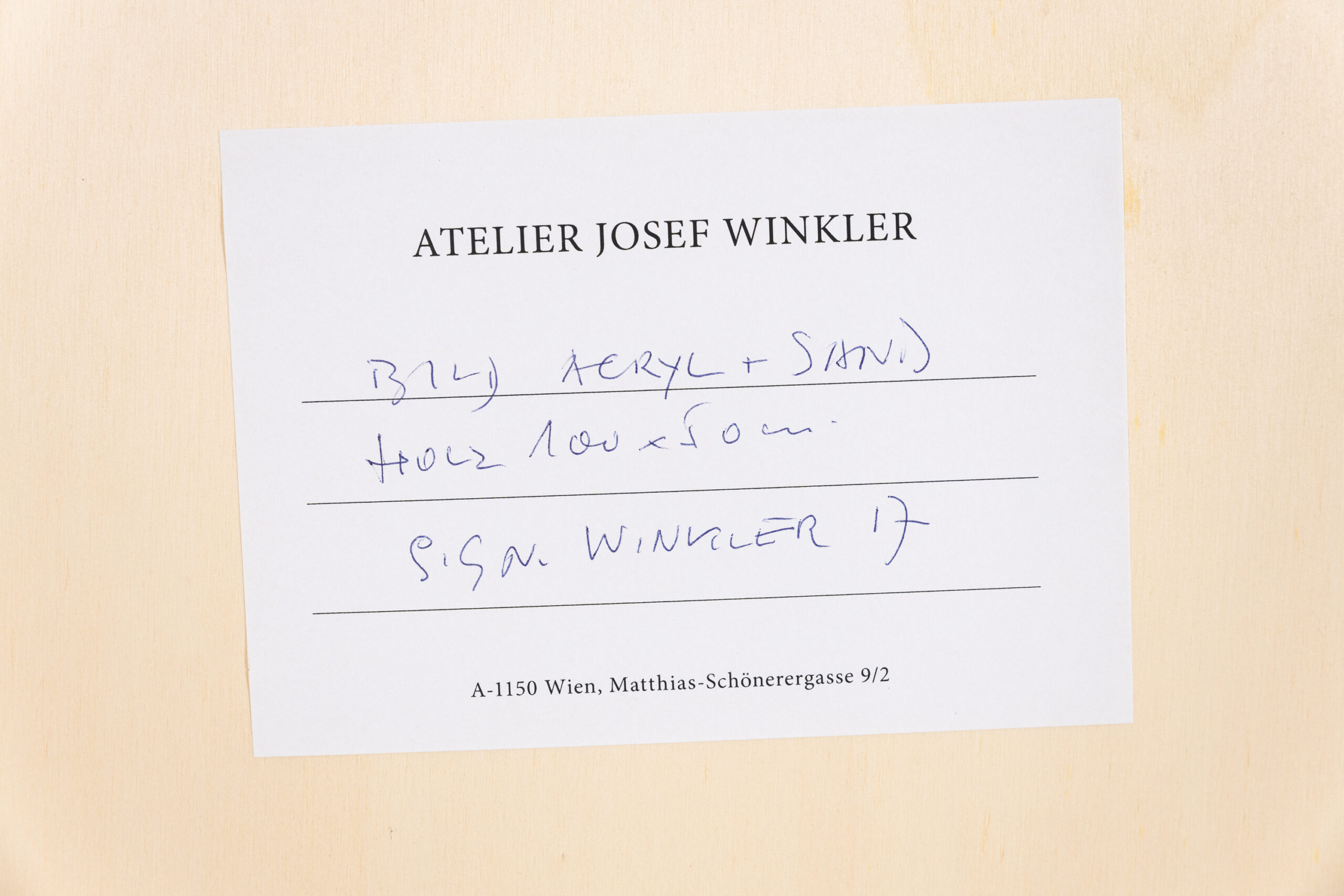 Josef Winkler-Ohne Titel, (20)17
