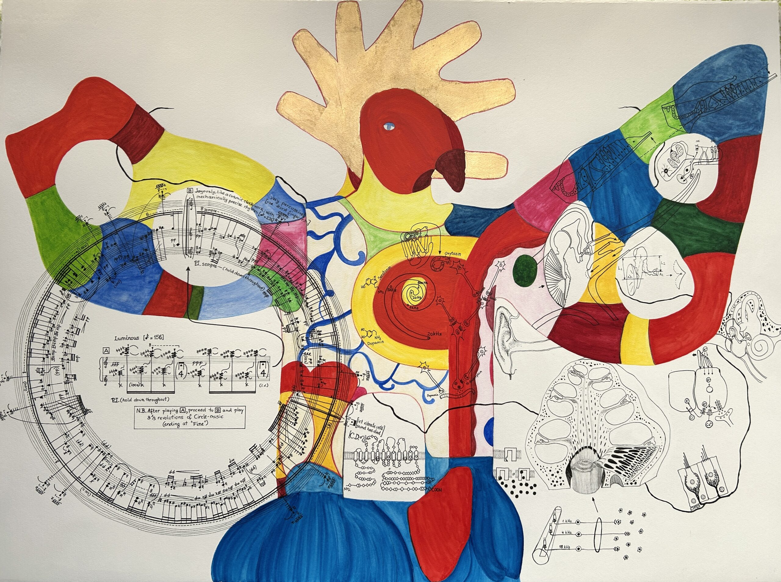 Rica  Fuentes Martinez -Brain V - Niki's Firebird. And George Crumb also thought: 